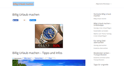 Desktop Screenshot of billigurlaubmachen.net